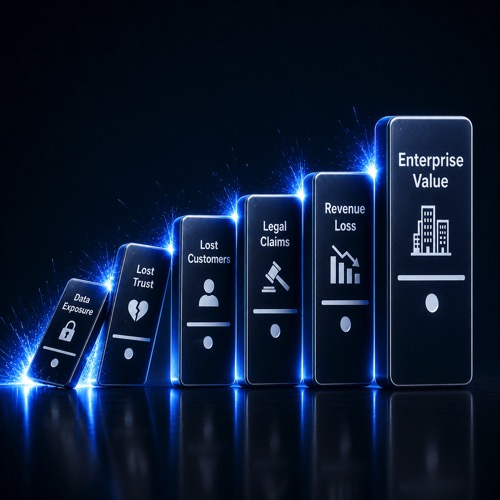 Cyber risk becomes commercial damage very quickly.